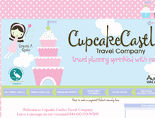Tablet Screenshot of cupcakecastlestravel.com